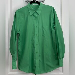 Foxcroft Women’s Blouse, Spring Green, size 8